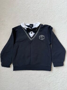 Patachou Boys Bowtie and Shirt Sweater